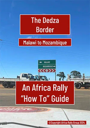 Africa Rally InfoGraphic Poster 2025 - Two Routes