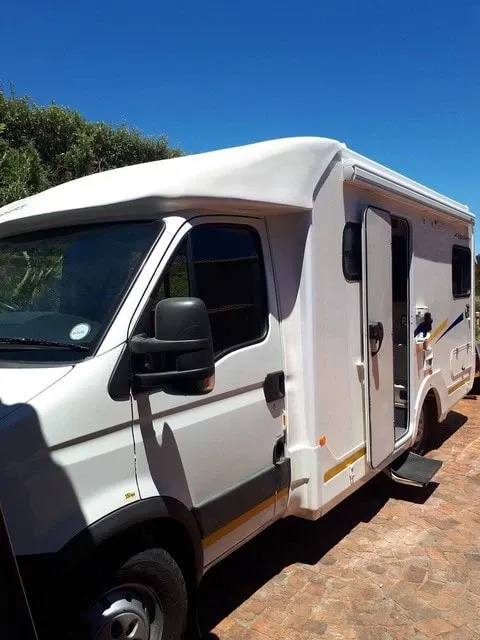 The First Motorhome - a second hand Iveco Discovery 4. 