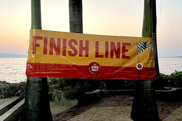 finish line banner | Africa Rally 2025